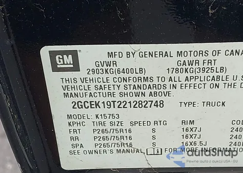 2002 Chevrolet Silverado 1500 Ls из США, поврежденный, VIN 2GCEK19T221282748